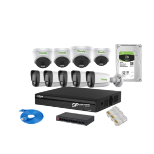 Trọn bộ 9 camera IP Tiandy 2MP