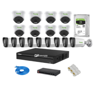 Trọn bộ 16 camera IP Tiandy 2MP