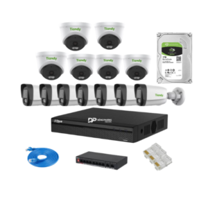 Trọn bộ 13 camera IP Tiandy 2MP