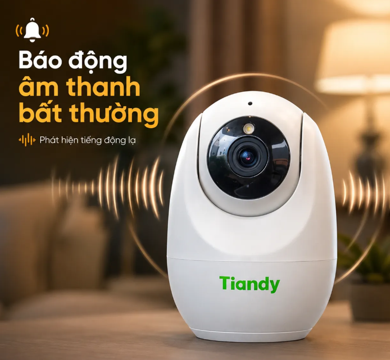 Camera TIANDY TC-H332N – Đàm thoại 2 chiều, Xoay 360° - Ảnh 6