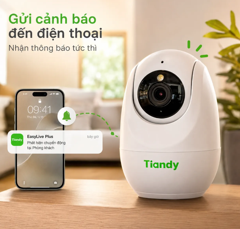 Camera TIANDY TC-H332N – Đàm thoại 2 chiều, Xoay 360° - Ảnh 3