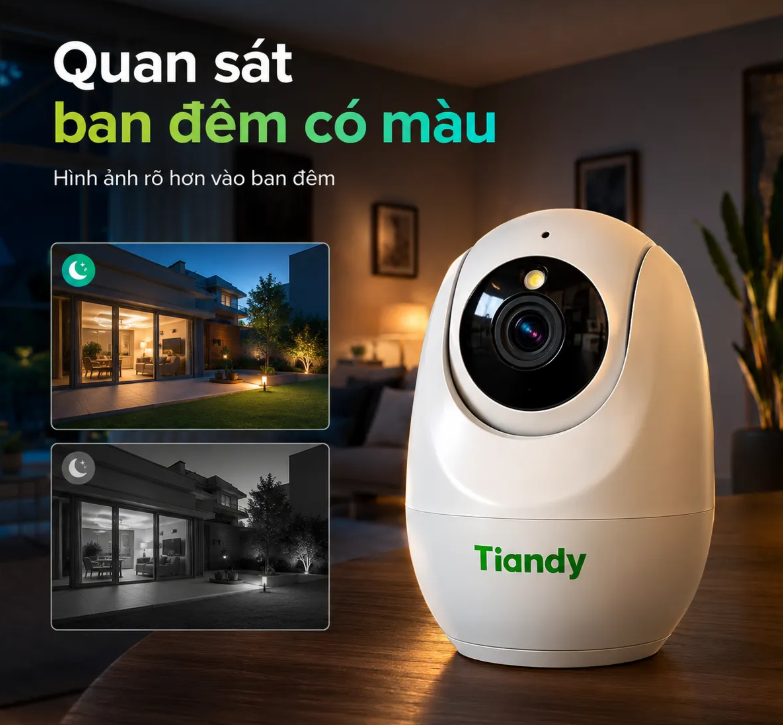 Camera TIANDY TC-H332N – Đàm thoại 2 chiều, Xoay 360° - Ảnh 2
